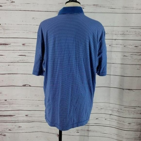 Callaway Golf‎ Men's Blue & White Striped Polo Shirt Size XL - Picture 5 of 8